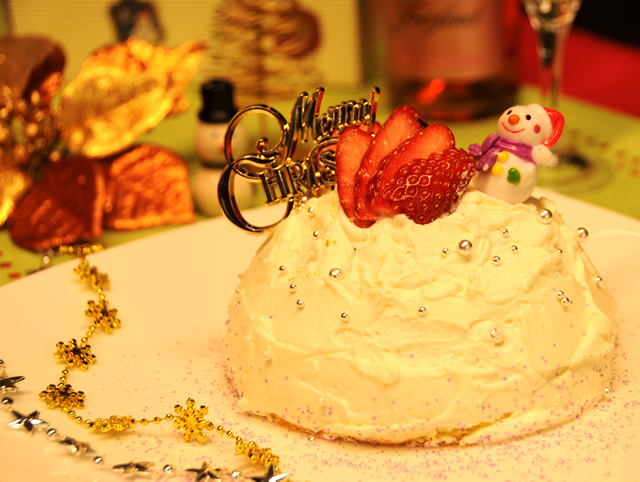 クリスマスケーキにぴったりの簡単スノードームケーキ 青森県 弘前市 Life Locolle ローコレ