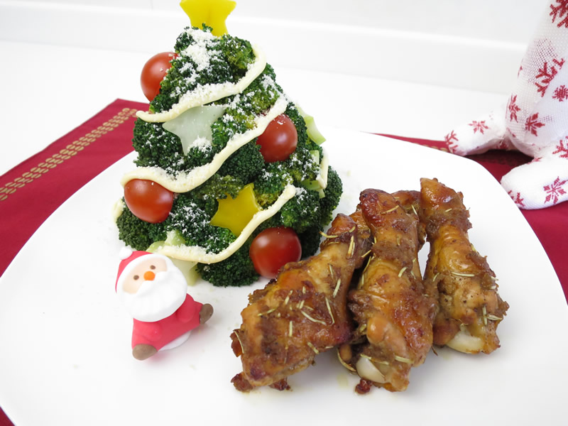 みんなで作るクリスマス料理 アップルビネガークリスマスチキンとブロッコリーツ 青森県 弘前市 グルメ Locolle ローコレ