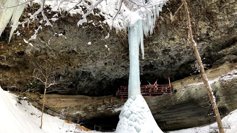乳穂ヶ滝(におがだき)が4年ぶりの凍結凍った滝って！もの凄い迫力！